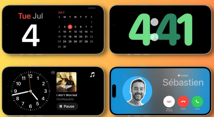 龙门苹果手机维修分享iOS17横屏充电待机显示有什么好处 