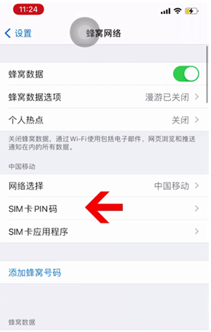 龙门苹果14维修网分享如何给iPhone14的SIM卡设置密码 