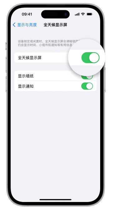 龙门苹果14维修店分享如何自定义 iPhone 14 Pro 常亮显示屏 