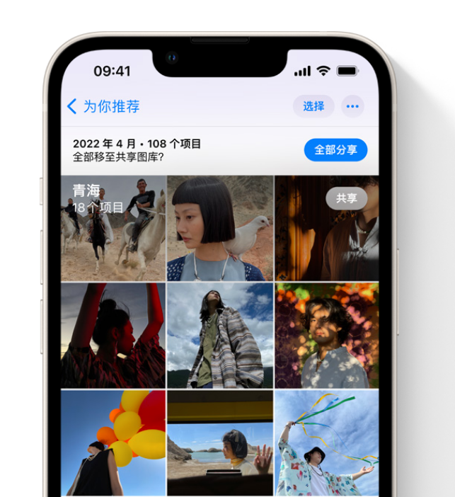 龙门苹果维修网点分享在 iPhone 上使用共享图库 