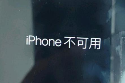 龙门苹果服务网点分享锁屏界面显示“iPhone 不可用”如何解决 