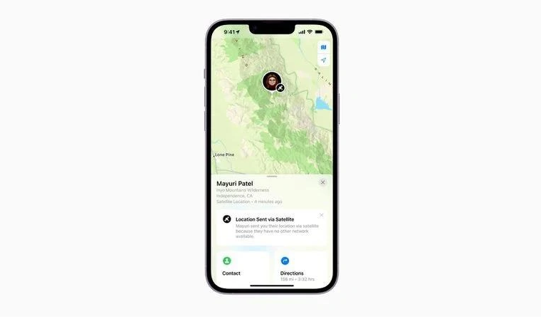 龙门苹果14维修分享iPhone14系列中 FindMy功能通过卫星分享位置方法教程 