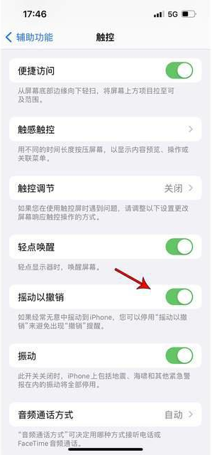 龙门苹果手机维修分享iPhone手机如何设置摇一摇删除文字 